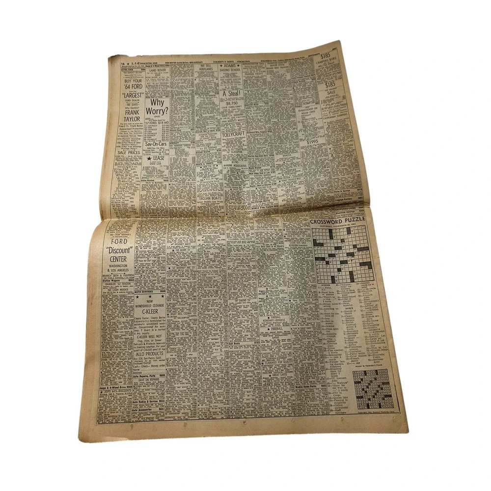 KENNEDY ASSASSINATED 11/23/1963 Original L.A.Times Newspaper Cover